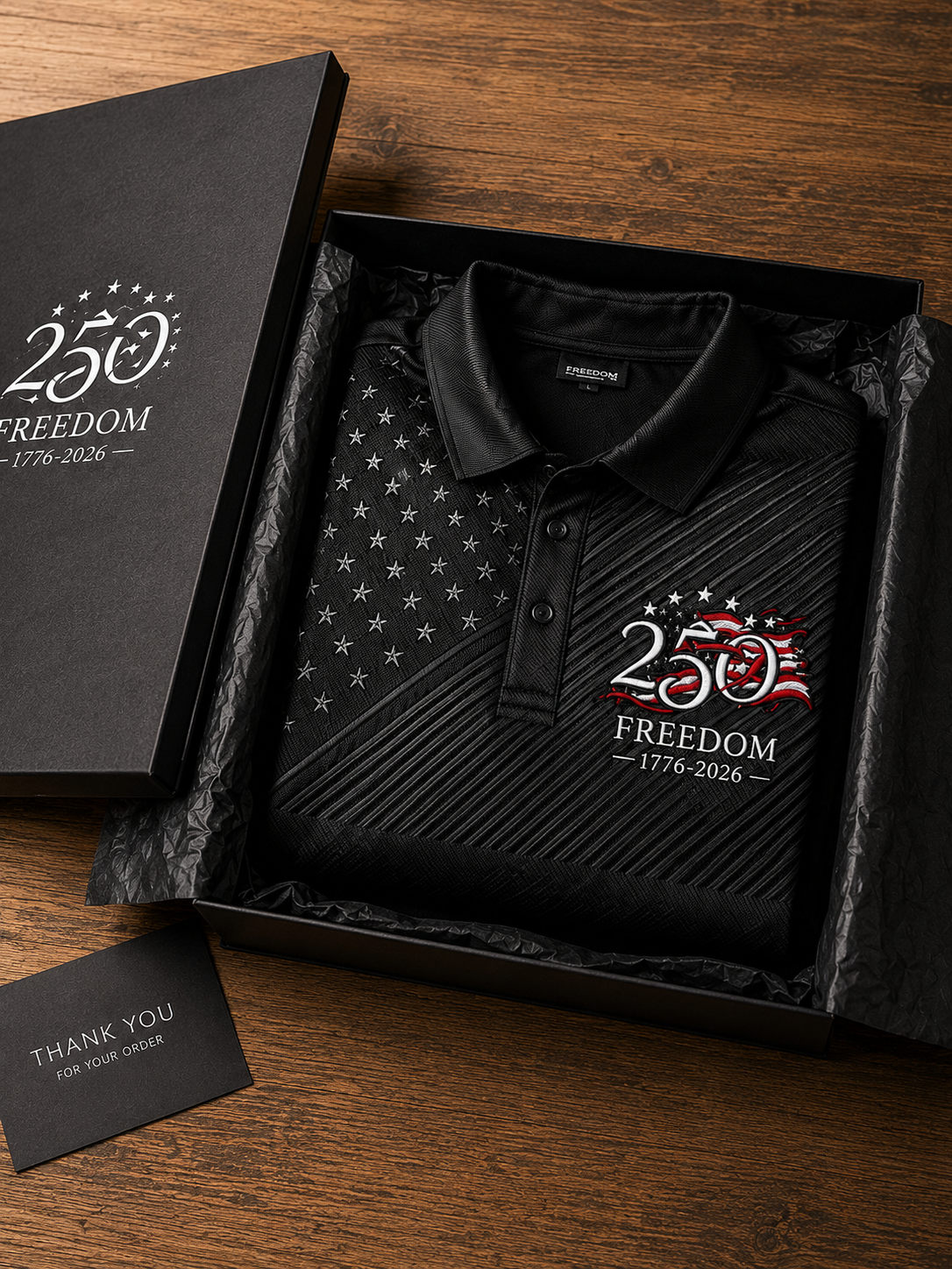 Men's U.S. 250th Anniversary Printed Short Sleeve Polo Shirt